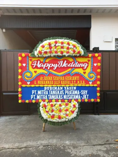 Papan Bunga Pernikahan alam jaya