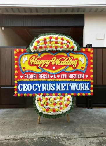Papan Bunga Pernikahan alam jaya