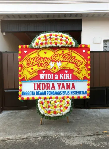 Papan Bunga Pernikahan alam jaya